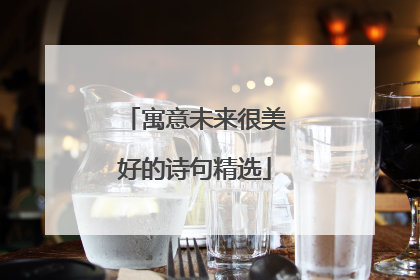 寓意未来很美好的诗句精选