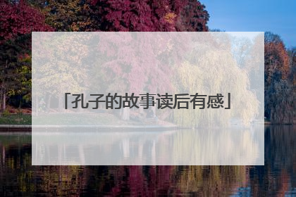 孔子的故事读后有感