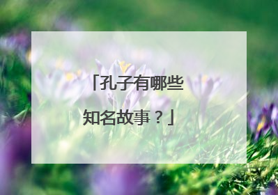 孔子有哪些知名故事？