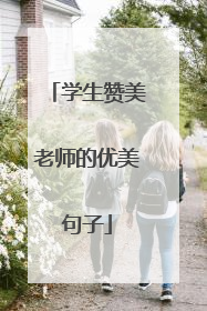 学生赞美老师的优美句子