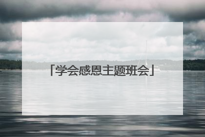 学会感恩主题班会