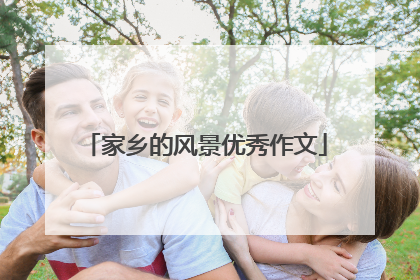 家乡的风景优秀作文