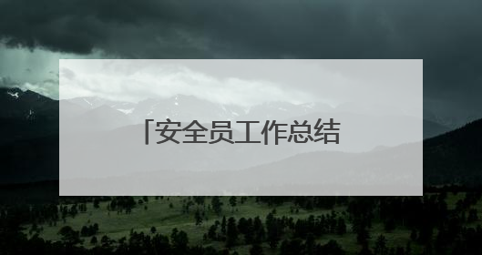 安全员工作总结精辟简短5篇