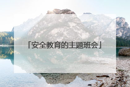安全教育的主题班会