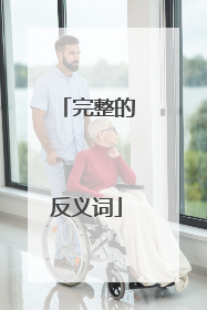 完整的反义词