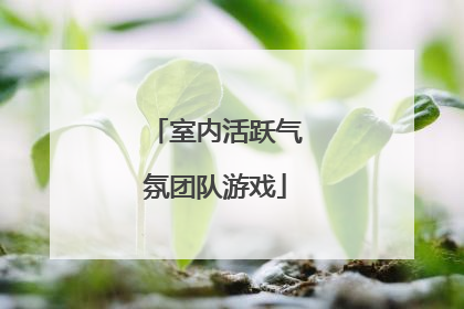 室内活跃气氛团队游戏