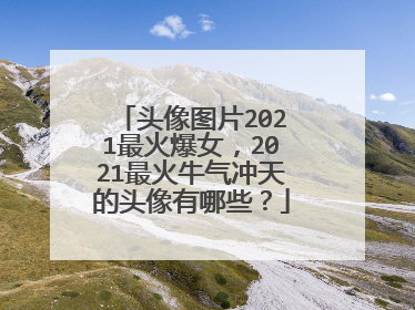 头像图片2021最火爆女,2021最火牛气冲天的头像有哪些?