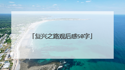 复兴之路观后感50字