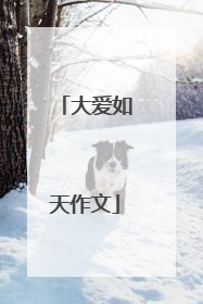 大爱如天作文