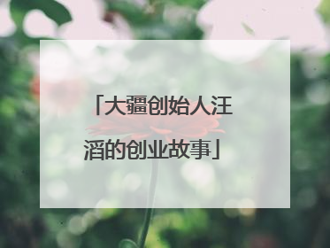 大疆创始人汪滔的创业故事