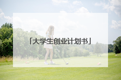 大学生创业计划书