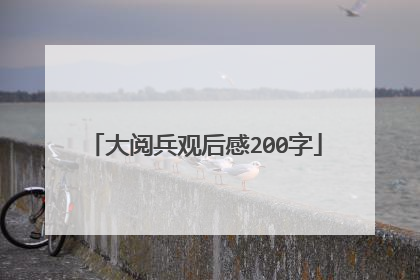 大阅兵观后感200字