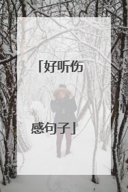 好听伤感句子