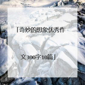 奇妙的想象优秀作文300字10篇