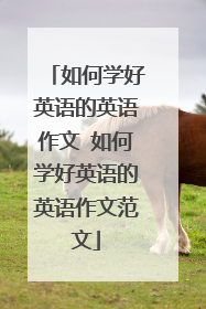 如何学好英语的英语作文 如何学好英语的英语作文范文