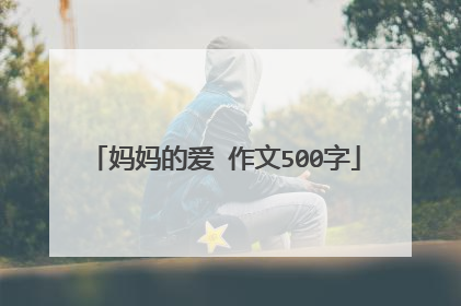 妈妈的爱 作文500字