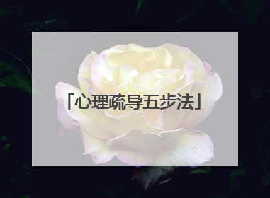 心理疏导五步法