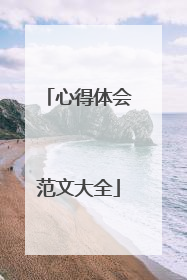 心得体会范文大全