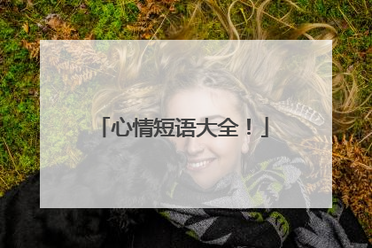 心情短语大全！