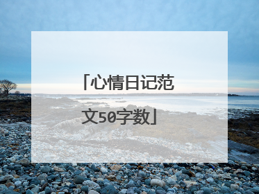 心情日记范文50字数