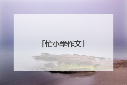 忙小学作文