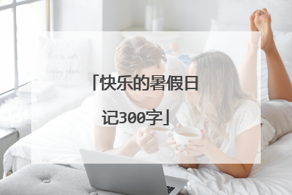 快乐的暑假日记300字