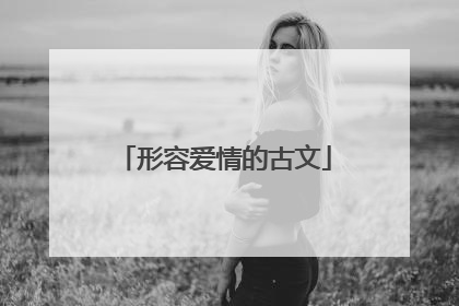 形容爱情的古文