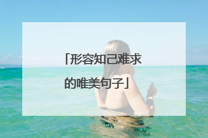 形容知己难求的唯美句子