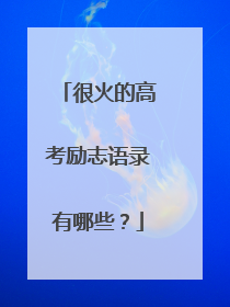 很火的高考励志语录有哪些?