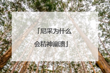 尼采为什么会精神崩溃