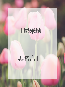 尼采励志名言