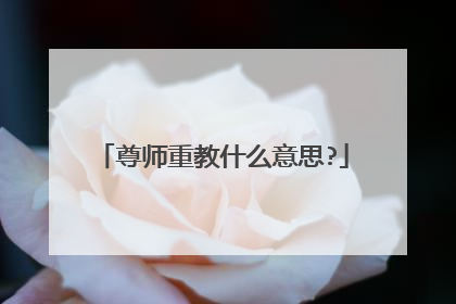 尊师重教什么意思?