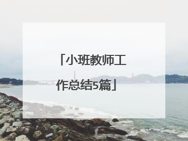小班教师工作总结5篇
