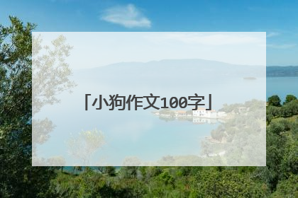 小狗作文100字