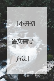 小升初语文辅导方法
