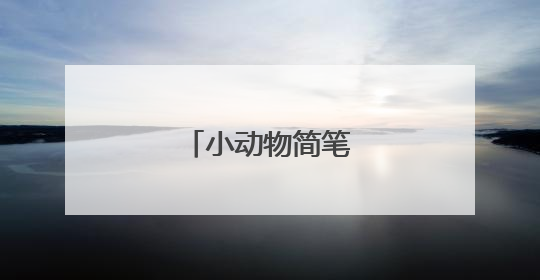 小动物简笔画大全可爱