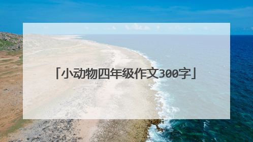 小动物四年级作文300字