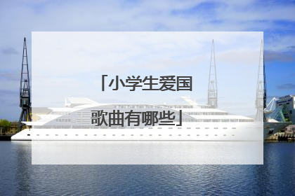 小学生爱国歌曲有哪些