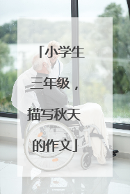 小学生三年级，描写秋天的作文
