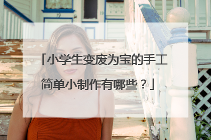 小学生变废为宝的手工简单小制作有哪些？
