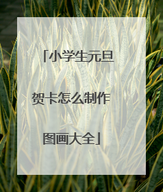 小学生元旦贺卡怎么制作图画大全