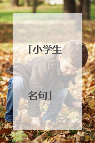 小学生名句