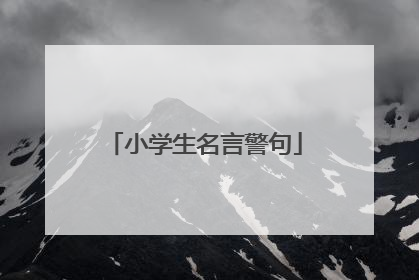 小学生名言警句