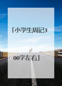 小学生周记300字左右