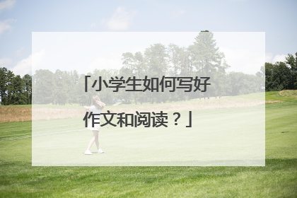 小学生如何写好作文和阅读?