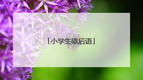 小学生歇后语