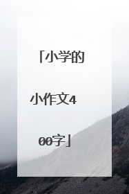 小学的小作文400字