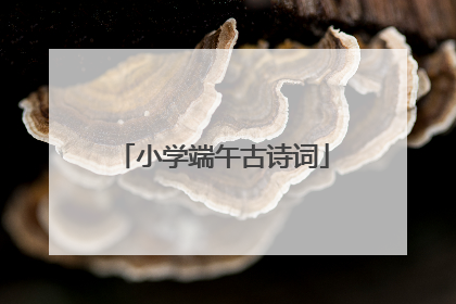 小学端午古诗词