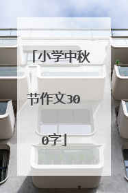 小学中秋节作文300字