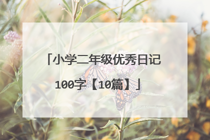 小学二年级优秀日记100字【10篇】